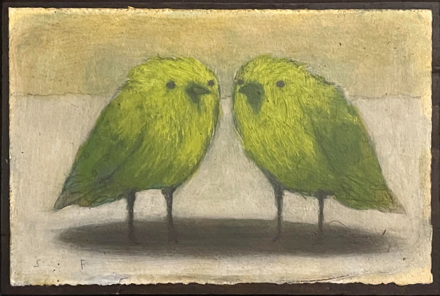 Two Green Birds