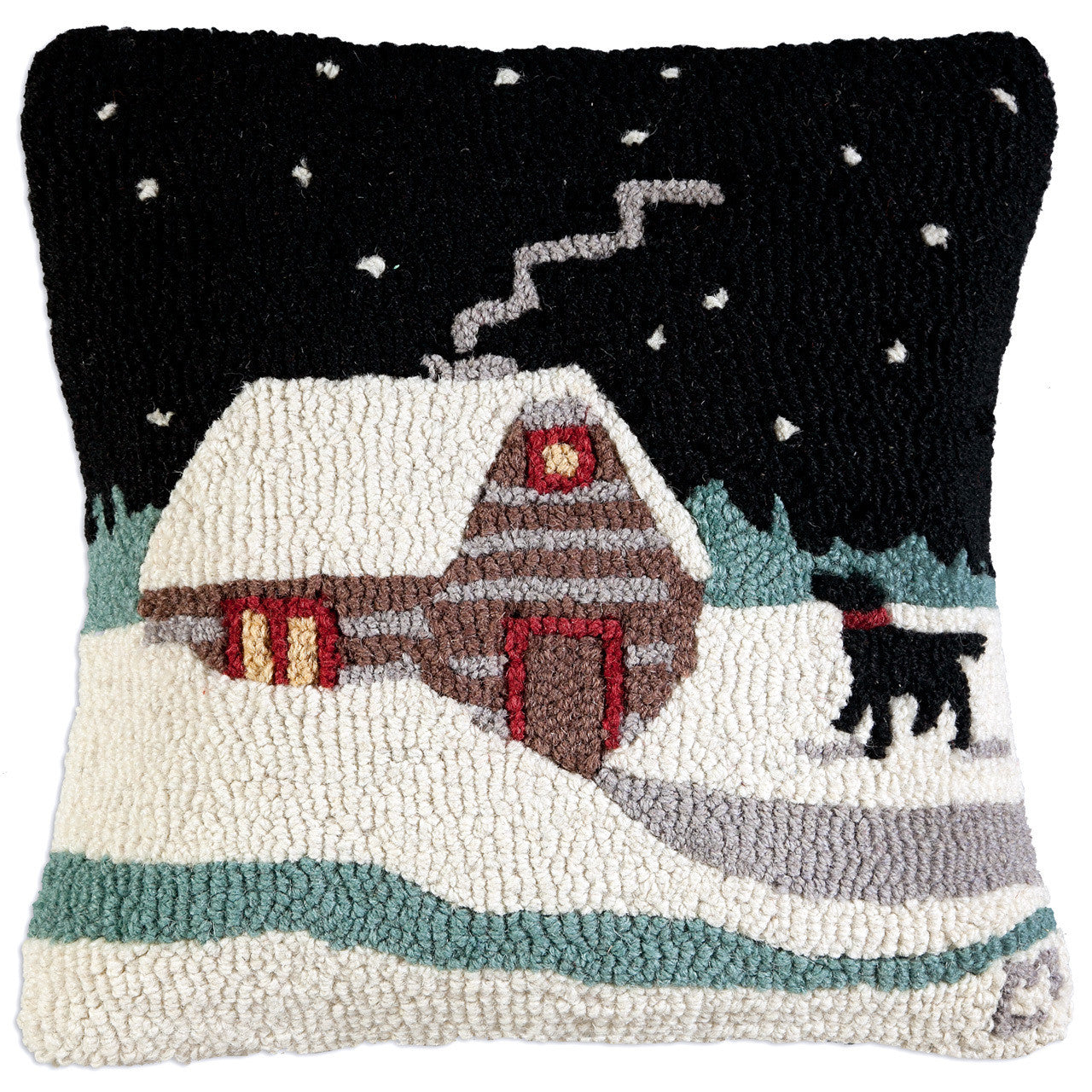 Winter Cabin Pillow - True North Gallery