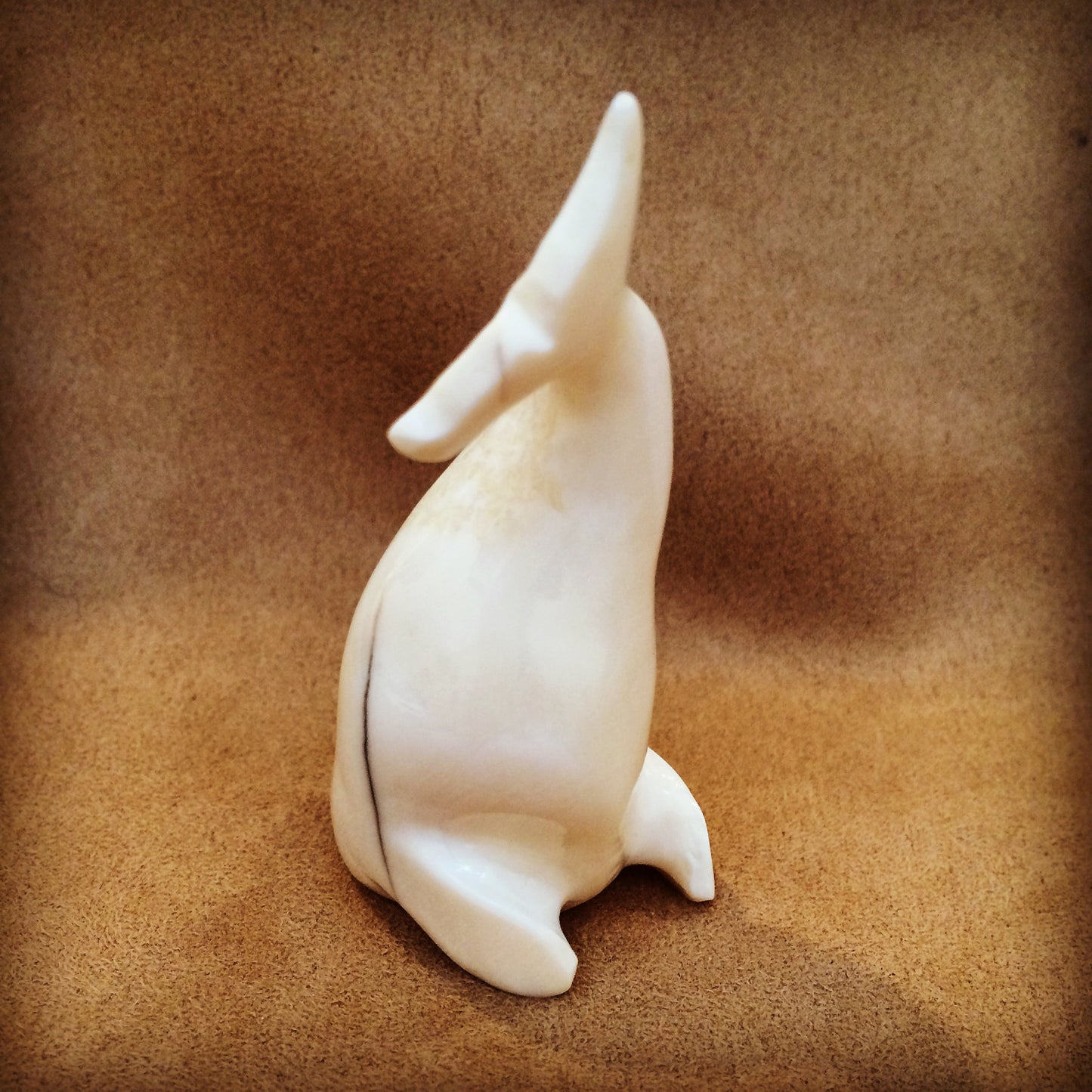 Diving Beluga Carving - True North Gallery