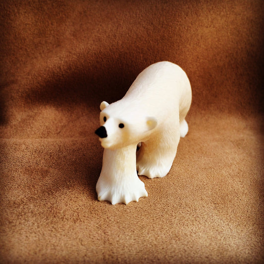 Walking Polar Bear Carving - True North Gallery