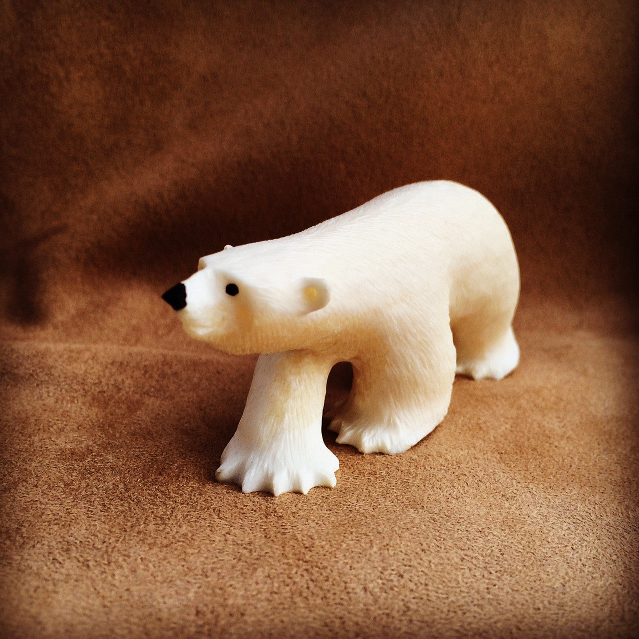 Walking Polar Bear Carving - True North Gallery