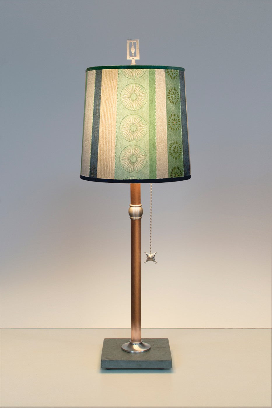 Orders copper base table lamp